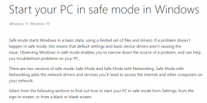 Microsoft Support Safe Mode