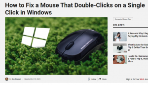 Fix Mouse Clicks